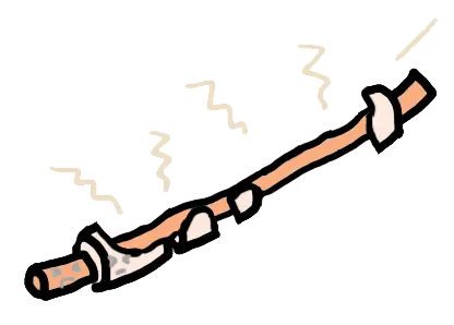 神経がむき出しになる（脱髄）