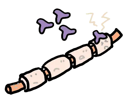 MOG抗体が結合する