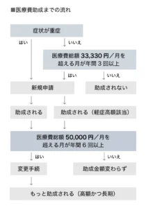 視神経脊髄炎の医療費助成の申請までの流れ（指定難病制度の概要）